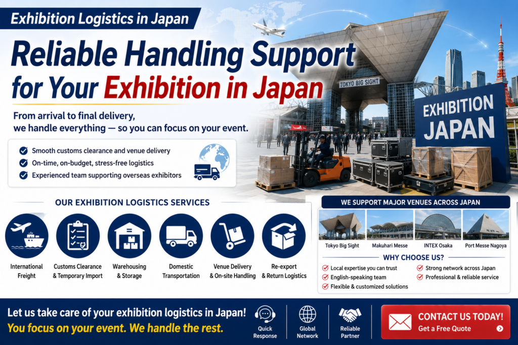 Exhibition Logistics in Japan | Reliable Handling Support for Overseas Exhibitors