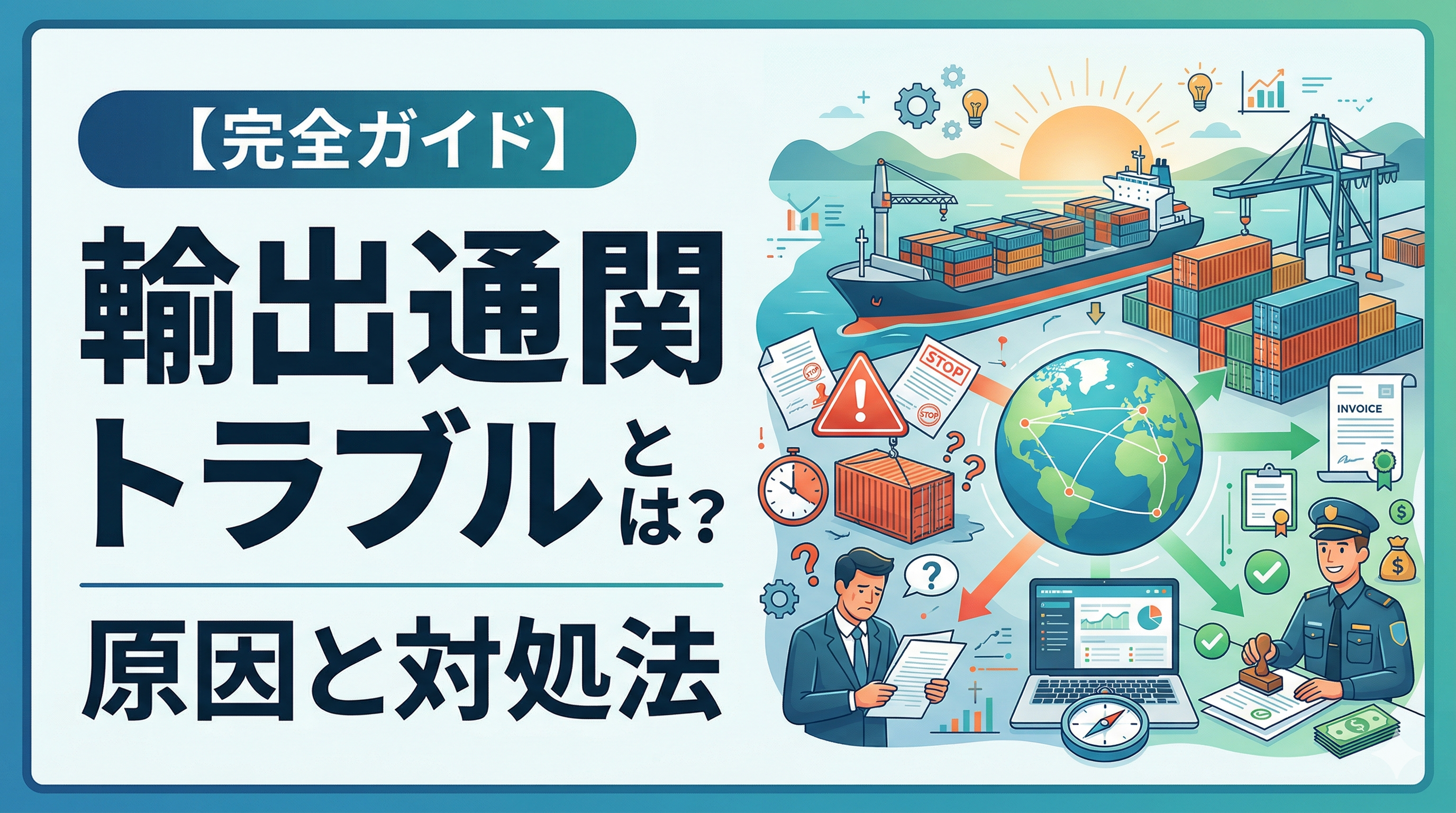【完全ガイド】輸出通関トラブルとは？原因と対処法｜止まる理由と解決策を実務ベースで解説