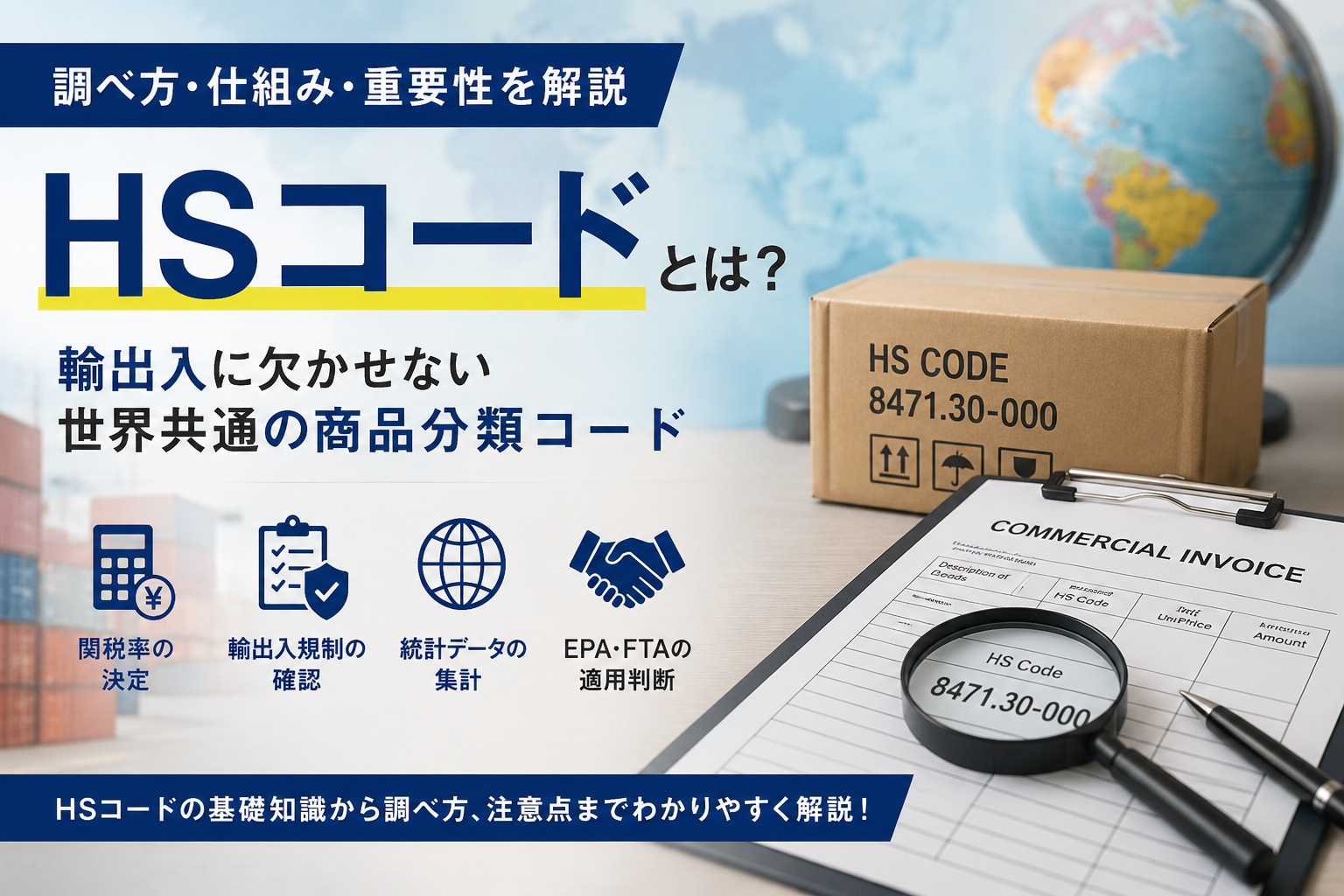 HSコードとは？調べ方・仕組み・輸出入での重要性をわかりやすく解説
